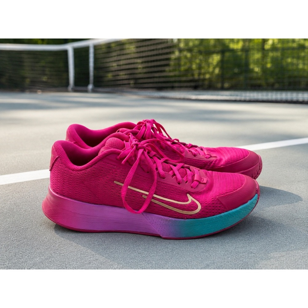 Nike Court Air Zoom Vapor Pro 2 PRM Fireberry Pink Tennis Shoes FB7065-600 8.5